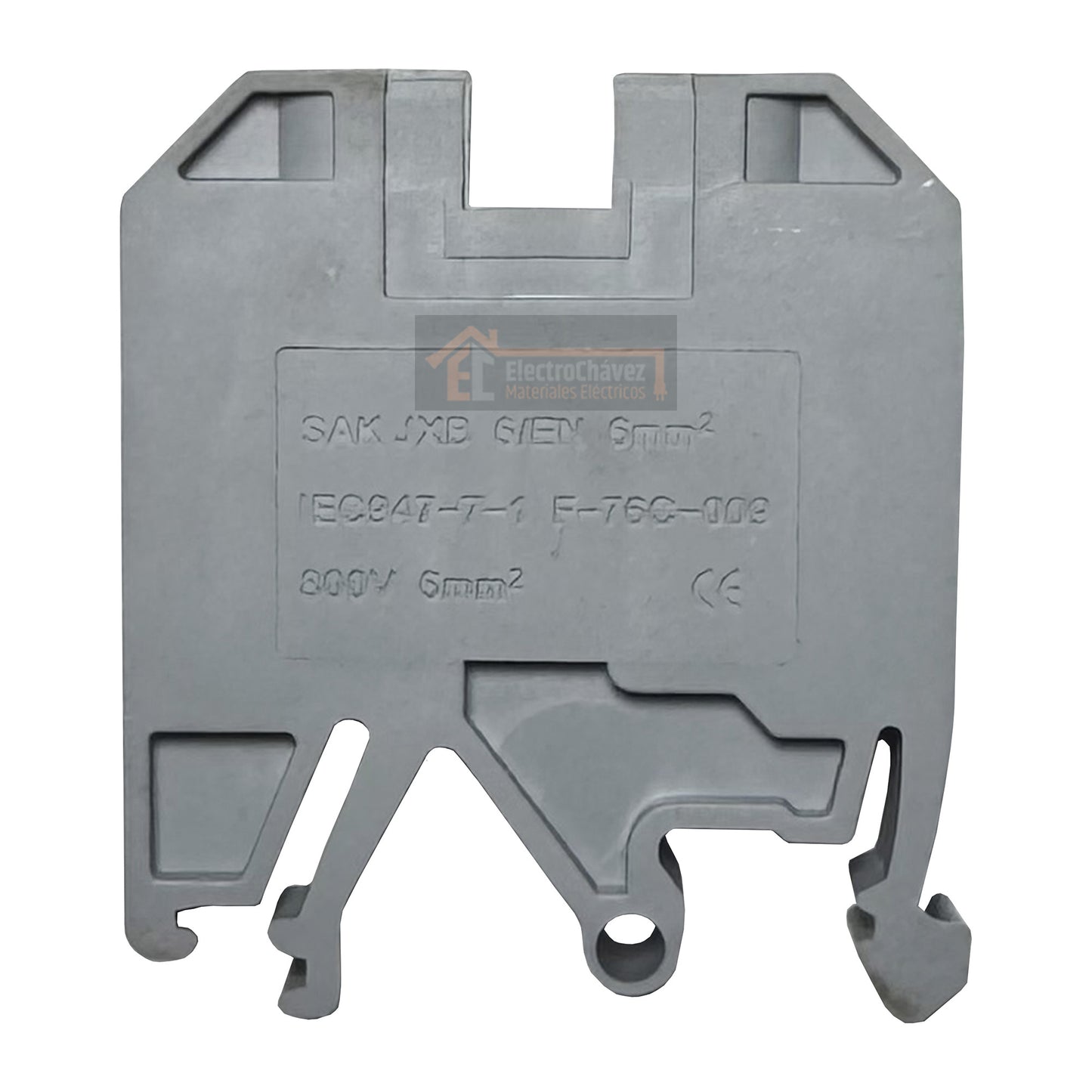 Borne Viking De Conexión 6 mm² Riel Din