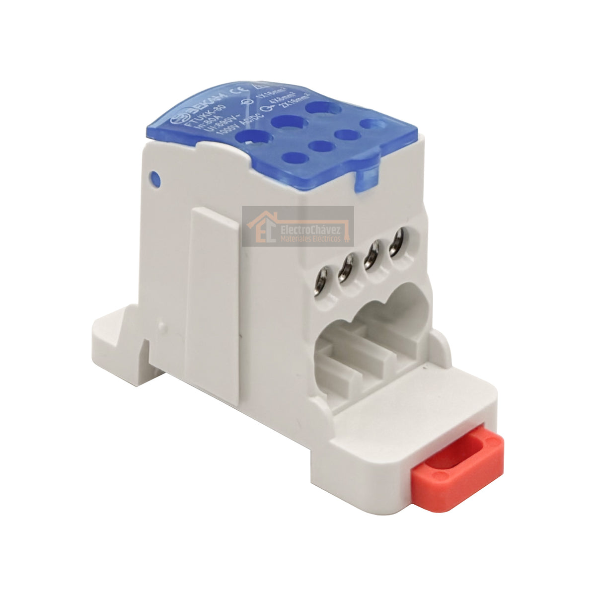 Barra Repartidora Regleta Unipolar 1x7 Polos 80a UKK80
