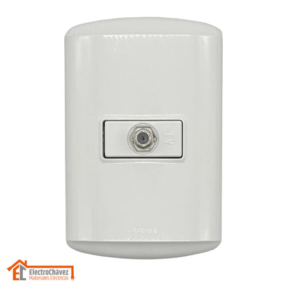 Toma Coaxial Tv Hembra Modus Plus Armado - Bticino