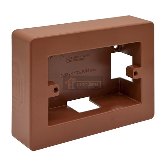 Caja Pvc Chuqui Distribución Eléctrica Café - KALOP