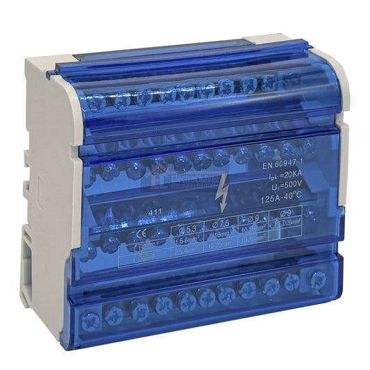 Barra Repartidora Regleta Tetrapolar 4x11 Polos