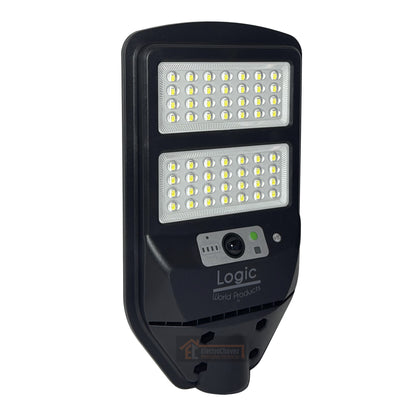 Foco Luminaria Solar 100w Con Sensor + Soporte Anclaje - Logic