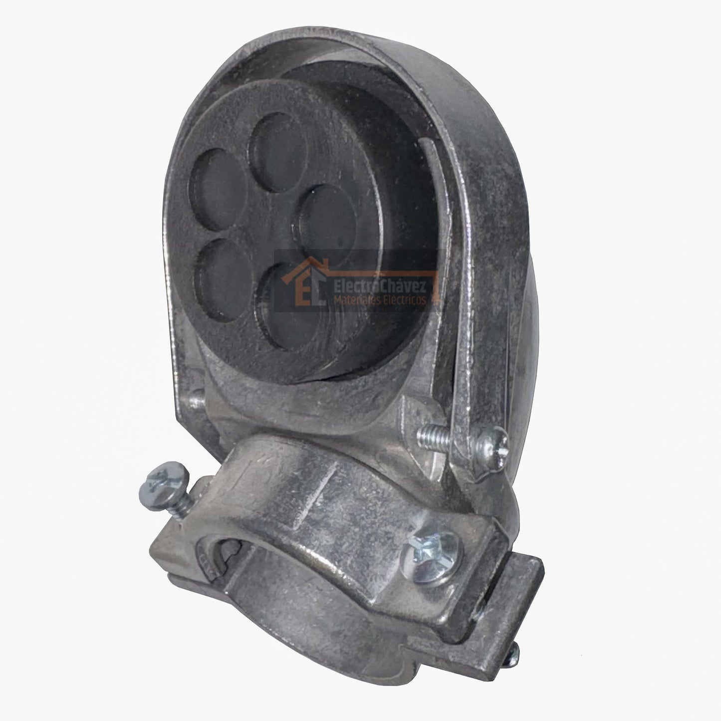 Cabeza Terminal de Servicio 40mm (1 1/4") Galvanizado con Abrazadera