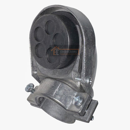 Cabeza Terminal de Servicio 40mm (1 1/4") Galvanizado con Abrazadera