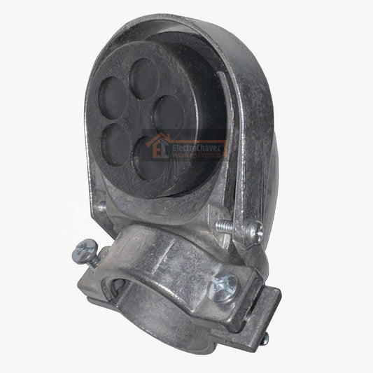 Cabeza Terminal de Servicio 32mm (1") Galvanizado con Abrazadera