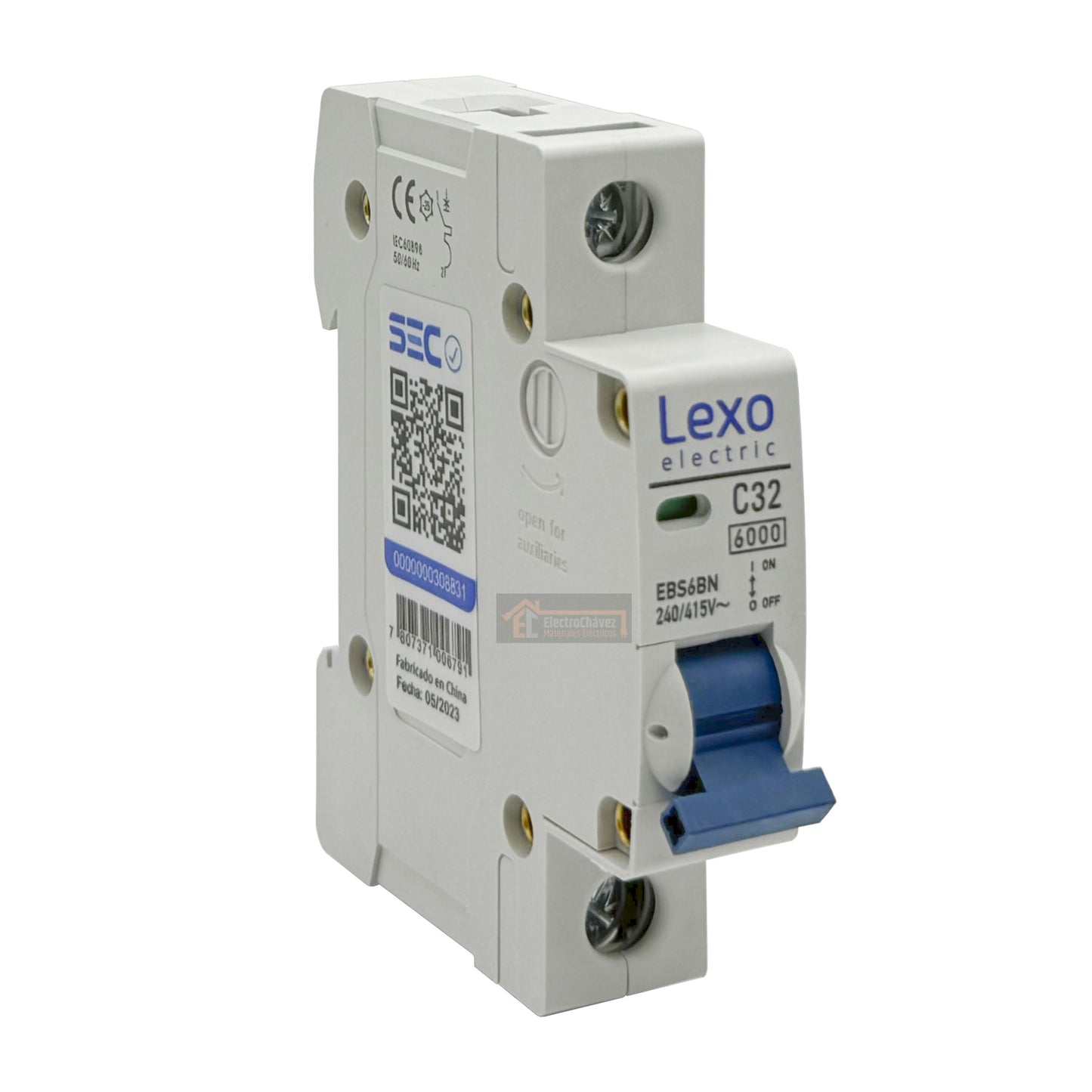 Interruptor Disyuntor Automático 1p 32a (1x32a) 6ka Curva C - Lexo