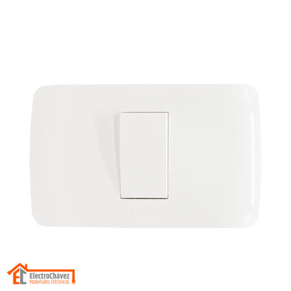 Interruptor Embutido Simple 9/24 10a blanco - Lexo
