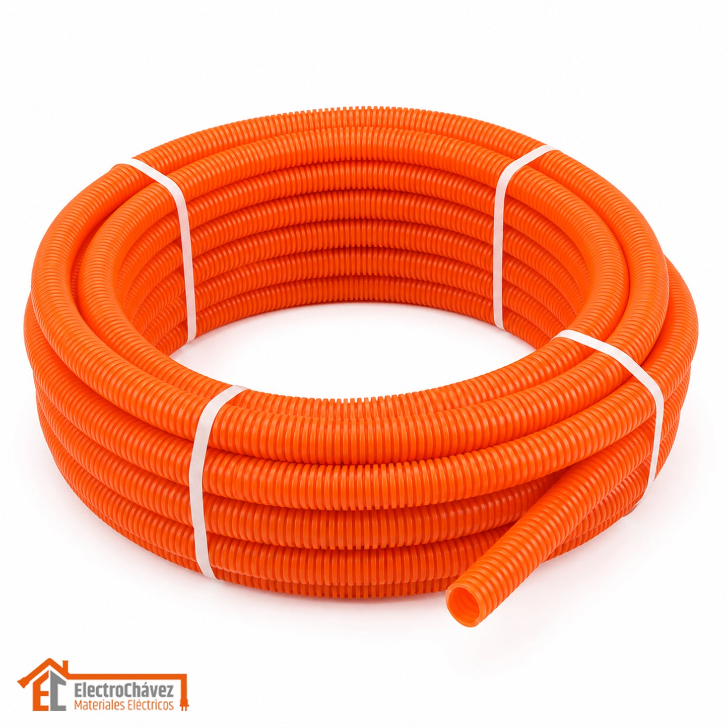 Tubería Flexible Corrugado Interior PVC 16 mm (25 metros)