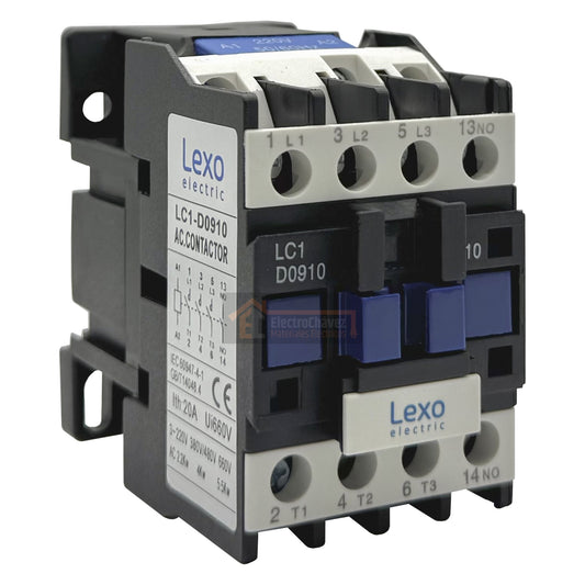 Contactor 9A / 3P + 1NO Bobina 220v - Lexo
