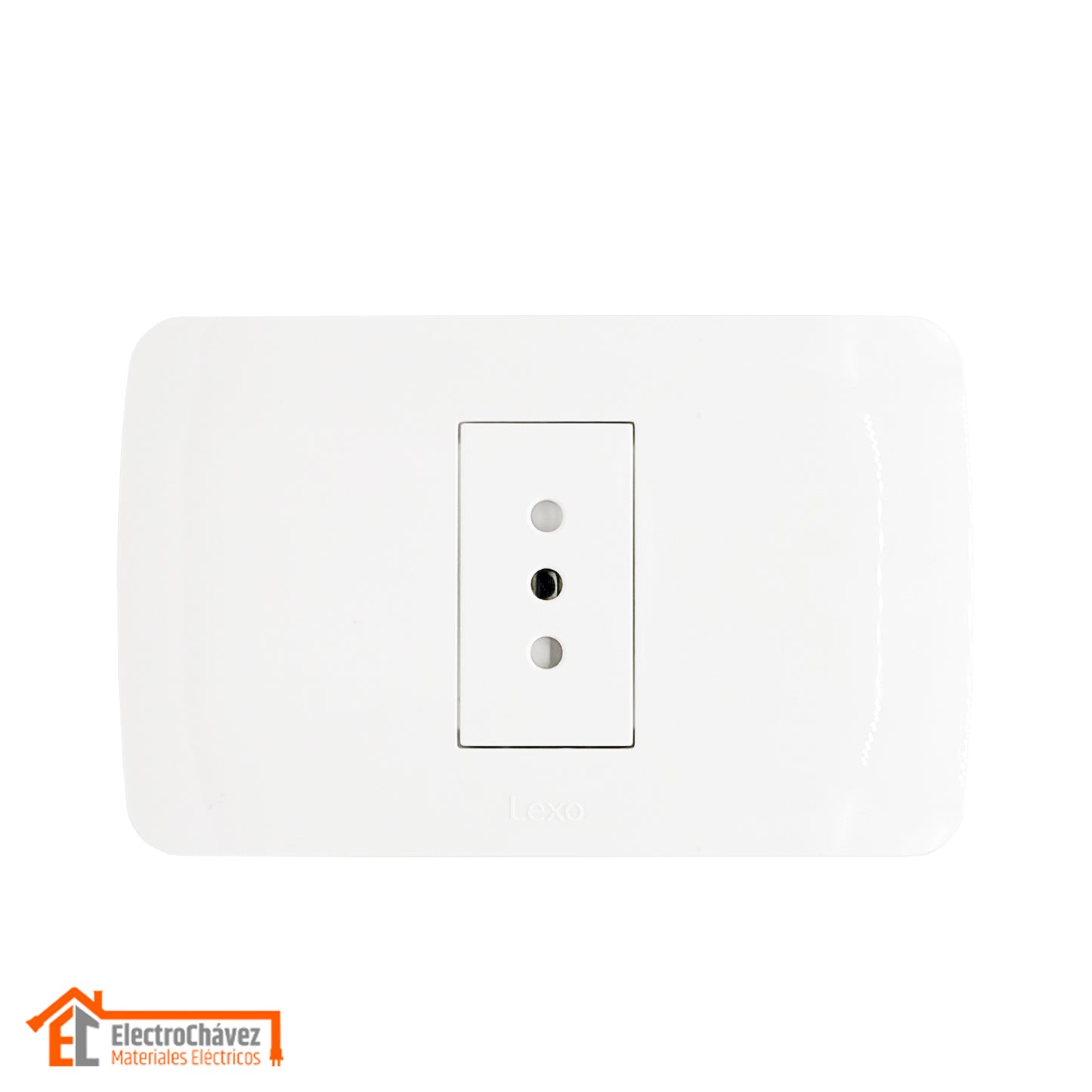 Enchufe Embutido Simple 2p+t 10a blanco Armado - Lexo