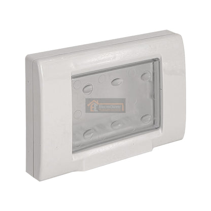 Placa 3 Puestos Embutida con Tapa Hidrobox Exterior Intemperie  - Kalop
