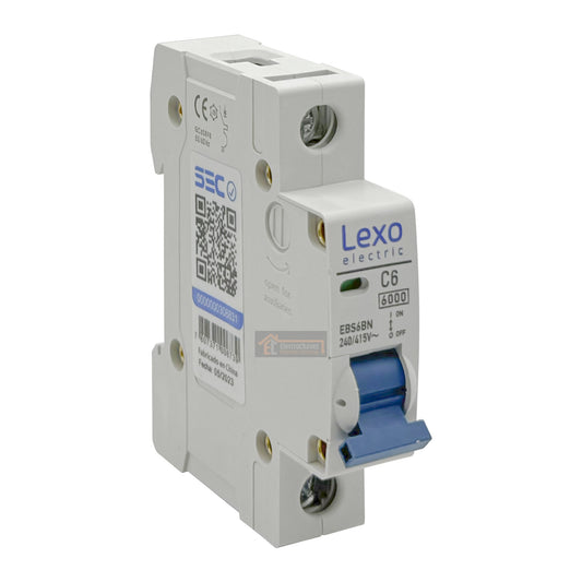 Interruptor Automático 1p 6a (1x6a) 6ka Curva C - Lexo