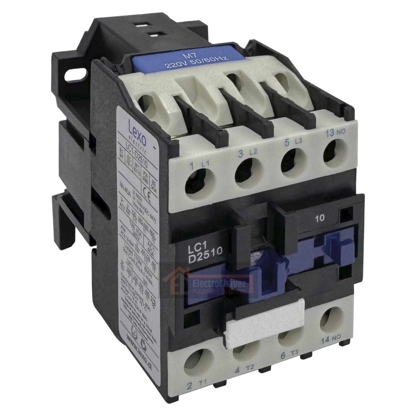 Contactor 25A / 3P + 1NO Bobina 220v - Lexo