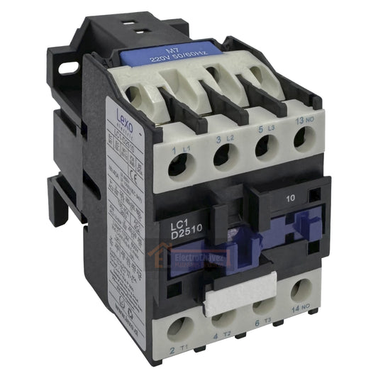 Contactor 25A / 3P + 1NO Bobina 220v - Lexo