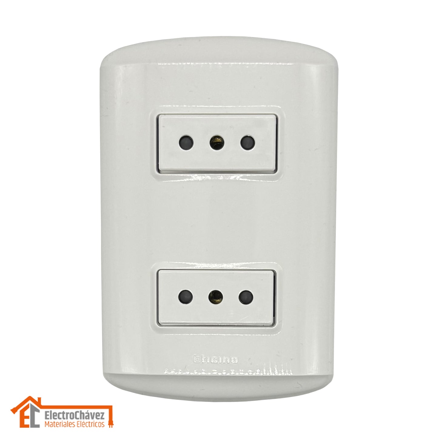 Enchufe Embutido Doble 2p+t 10a Modus Plus - Bticino