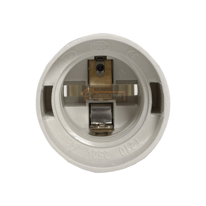 Soquete Portalámpara Volante Colgante E-27 Blanco