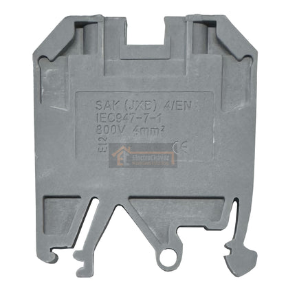 Borne Viking De Conexión 4 mm² Riel Din