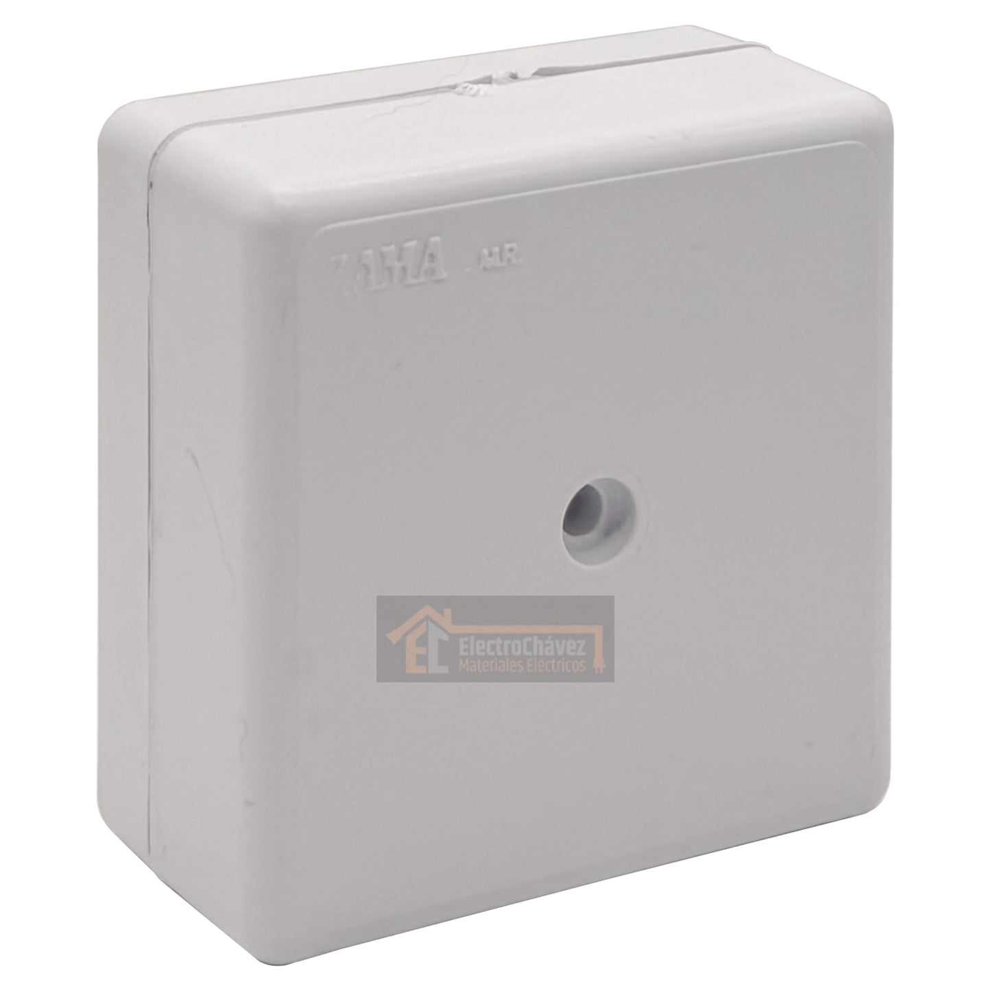 Caja Distribución 65x65 Sobrepuesta para Canaleta / Moldura Pvc
