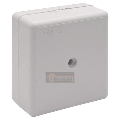 Caja Distribución 65x65 Sobrepuesta para Canaleta / Moldura Pvc