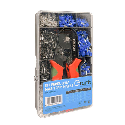 Ferrulera Cuadrada 0.25-10mm (23-8 Awg) + Kit Ferrules - Bauker