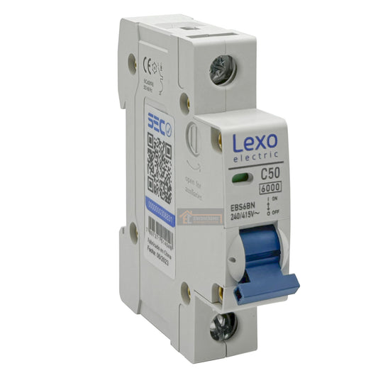 Interruptor Automático 1p 50a (1x50a) 6ka Curva C - Lexo