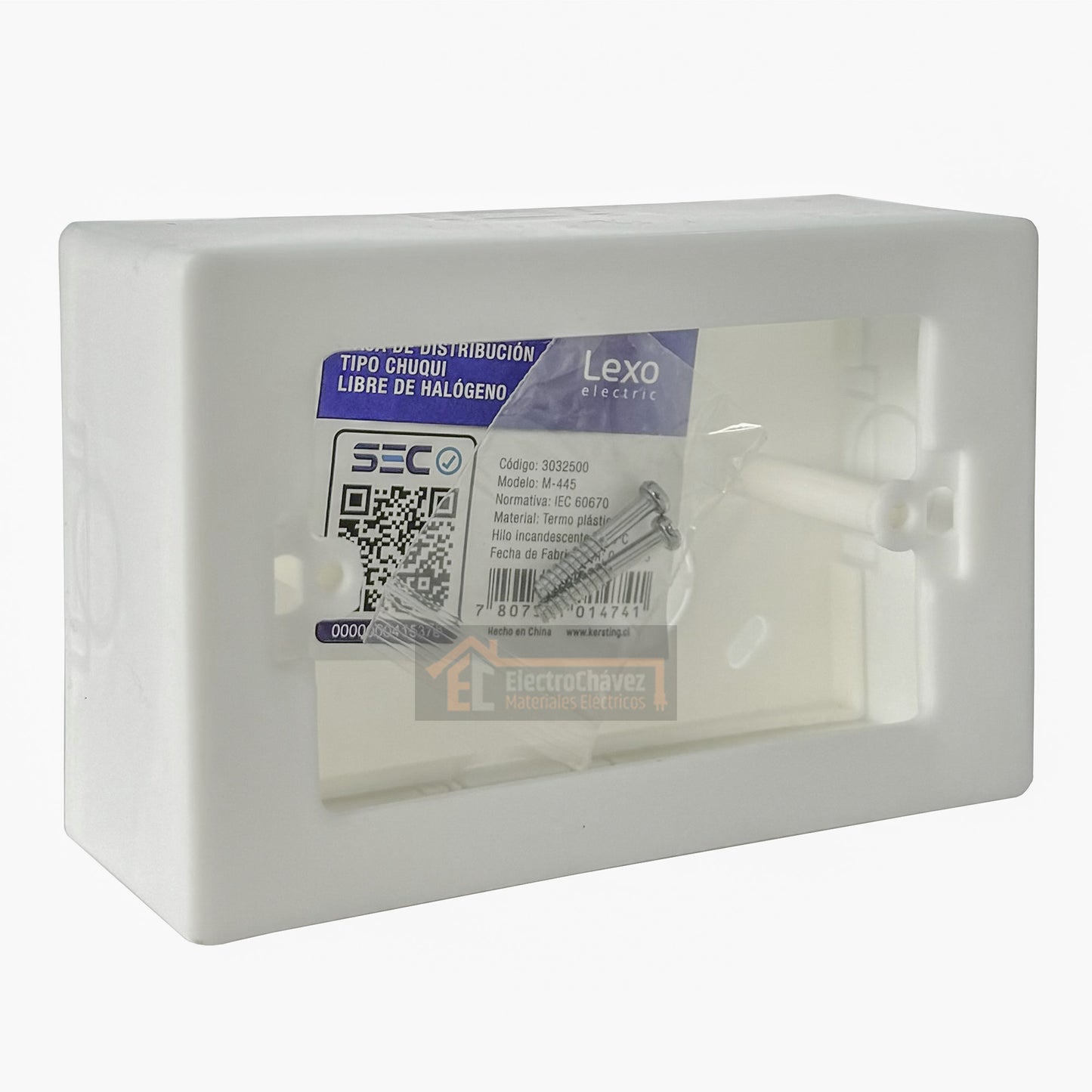 Caja Pvc Chuqui Distribución Libre de Halógenos Blanca - LEXO