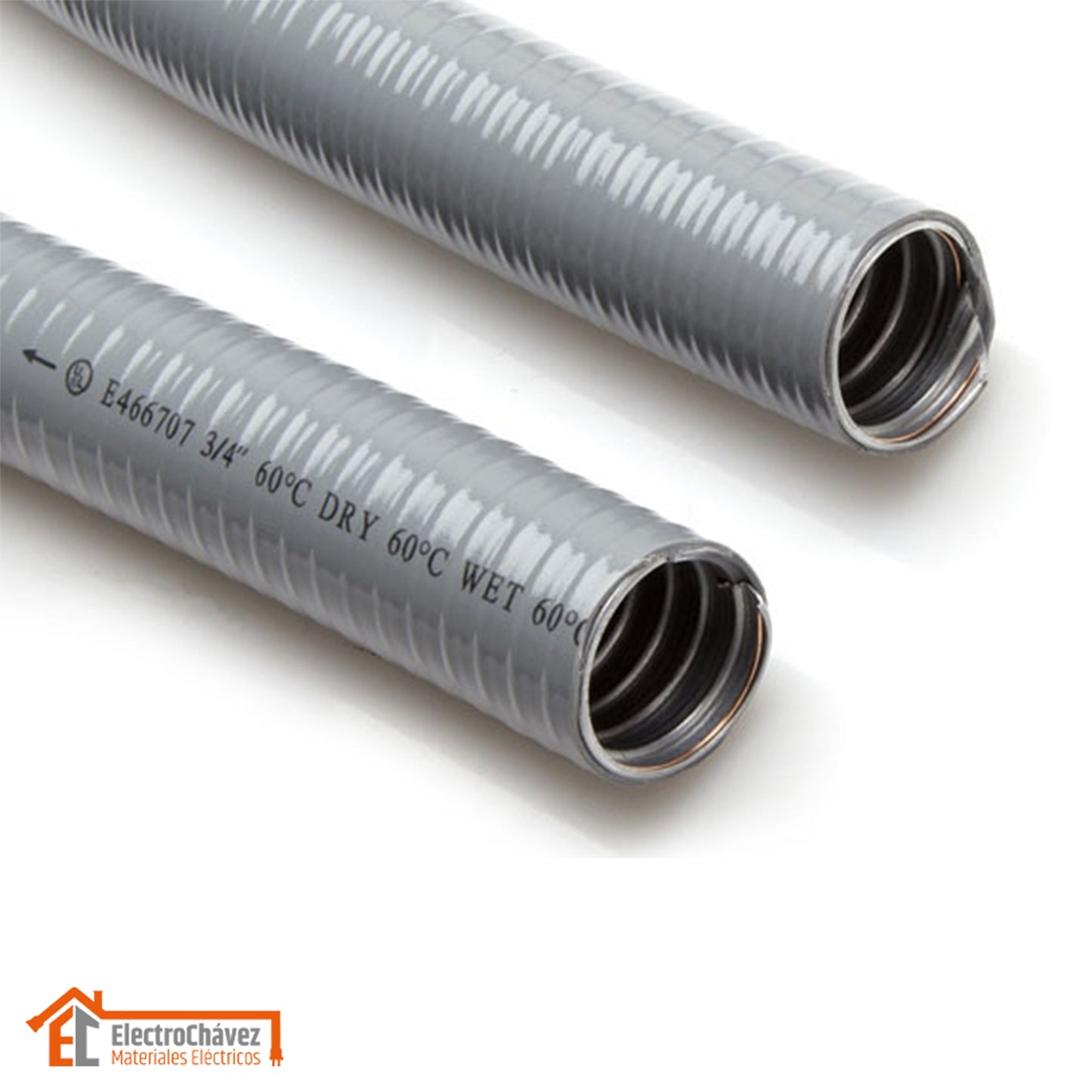 Tubería Flexible Exterior Intemperie Metal/pvc 20 mm Certificado (metro)