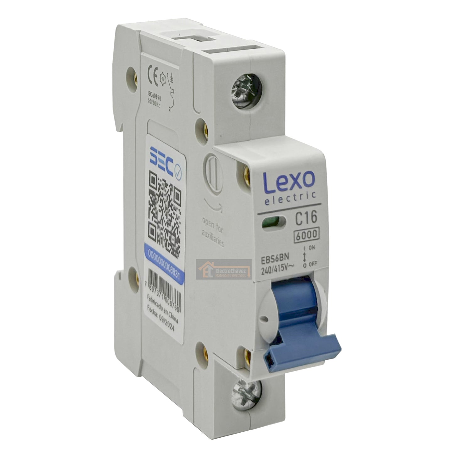 Interruptor Disyuntor Automático 1p 16a (1x16a) 6ka Curva C - Lexo