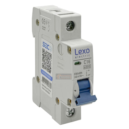 Interruptor Disyuntor Automático 1p 16a (1x16a) 6ka Curva C - Lexo