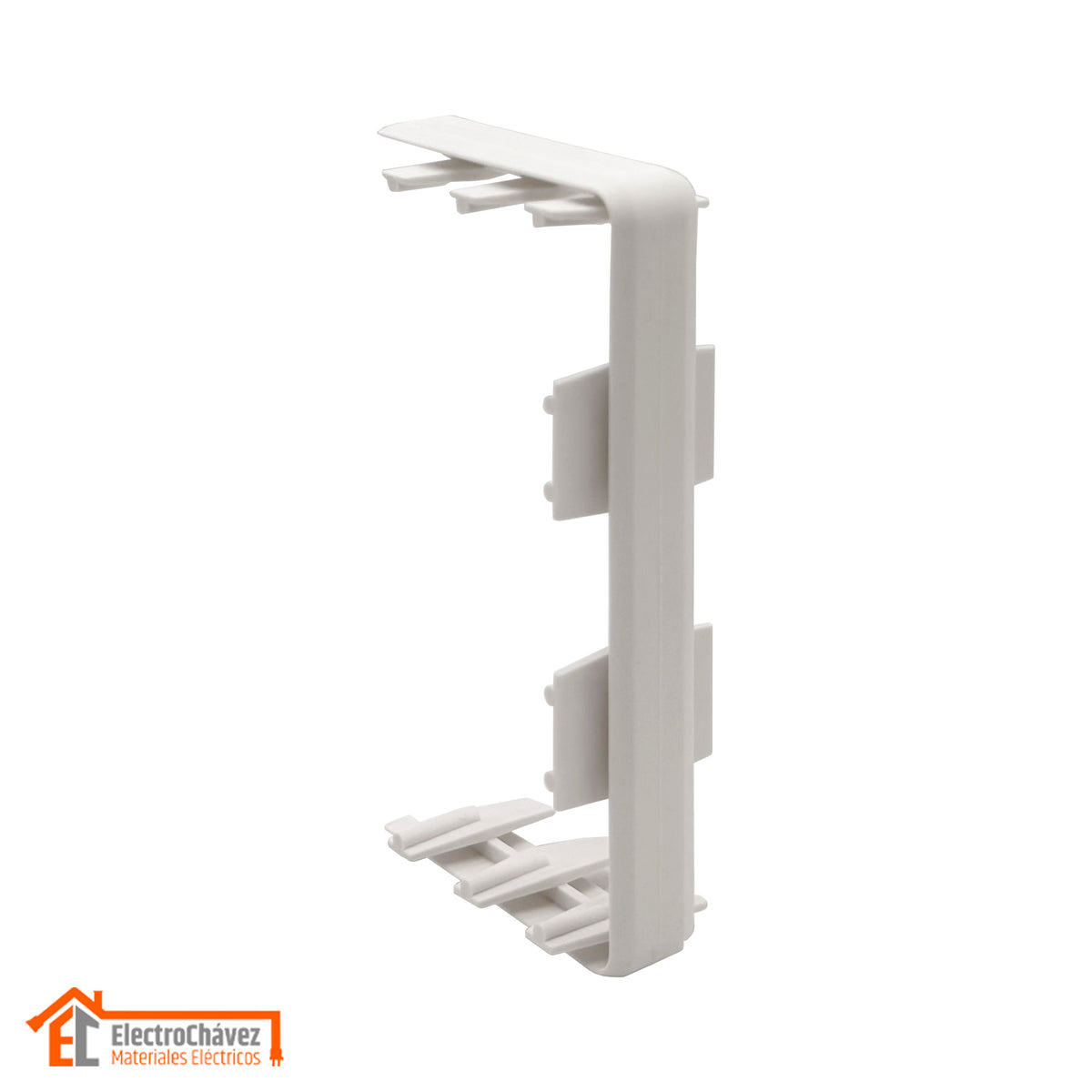 Copla Unión 100x50mm PVC Para Canaleta / Moldura Blanco