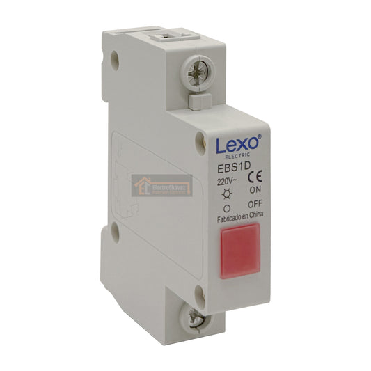 Luz Piloto Led Para Riel Din 35mm 220v (Rojo)