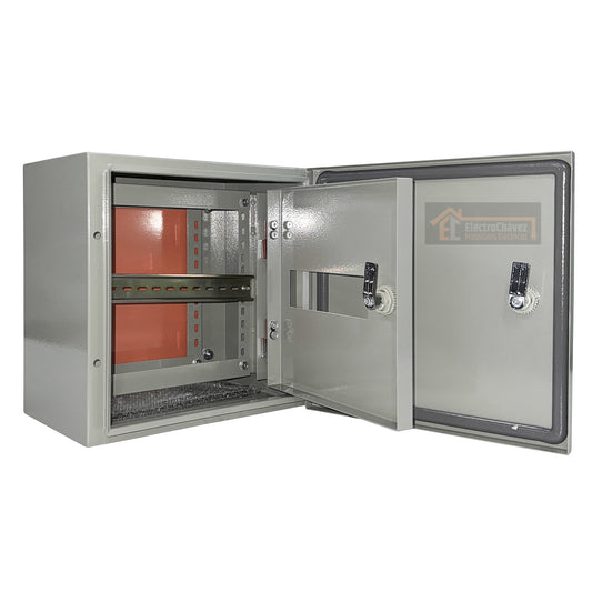 Gabinete Tablero Metálico Eléctrico 300x300x200 1 puerta con chasis Ip65