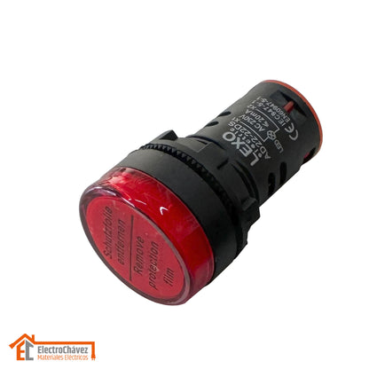 Luz Piloto Led 22mm 220v Ip67 (Rojo)