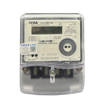 Medidor Electrónico Bidireccional Sistema Solar 5(100)A 220V - ISKRA