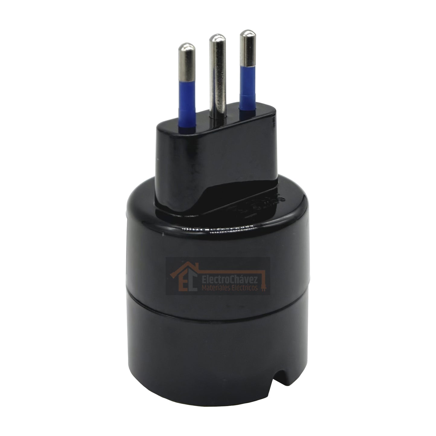 Adaptador Schuko 10a 2p+t Negro Certificado - Lexo