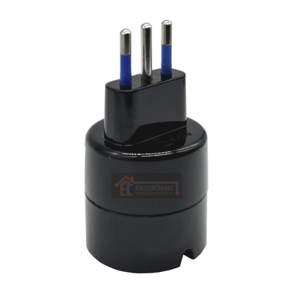 Adaptador Schuko 10a 2p+t Negro Certificado - Lexo