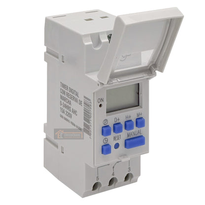Temporizador / Timer Digital Programable 220v Riel - Lexo