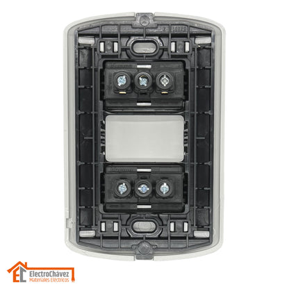 Enchufe Embutido Doble 2p+t 10a Modus Plus - Bticino