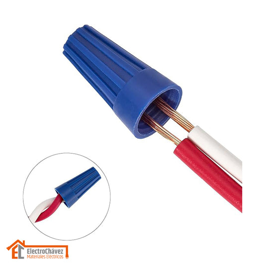 Conector Cónico 0,75mm Terminal Cono Gorro N° 22 (100 Unidades)
