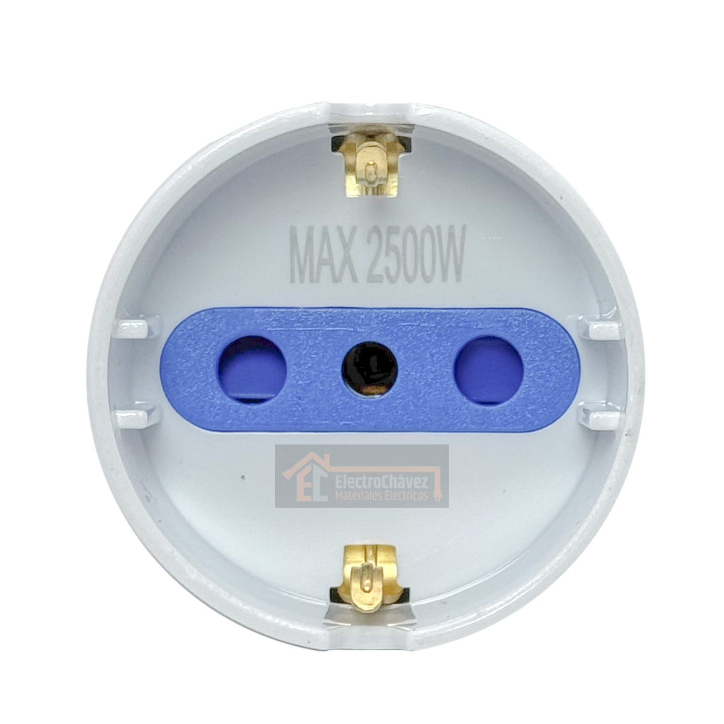 Adaptador Schuko 10a 2p+t Blanco Certificado - Lexo