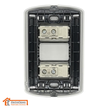 Interruptor Embutido Triple 9/32 10a Modus Plus - Bticino