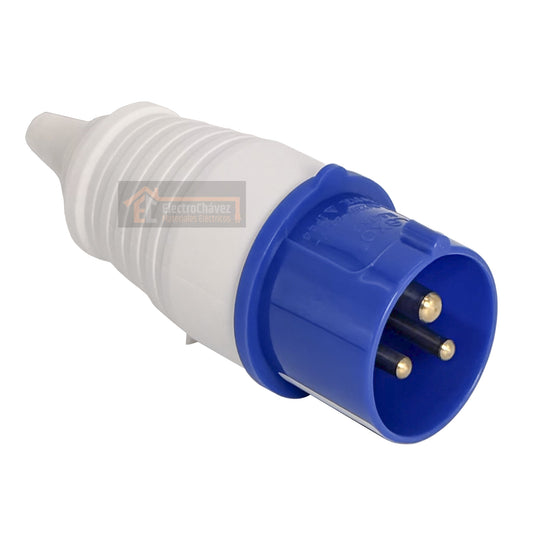 Enchufe Macho Volante Industrial 16a 3P (2p+t) 220v IP44 - Lexo