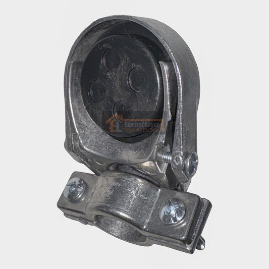 Cabeza Terminal de Servicio 25mm (3/4") Galvanizado con Abrazadera