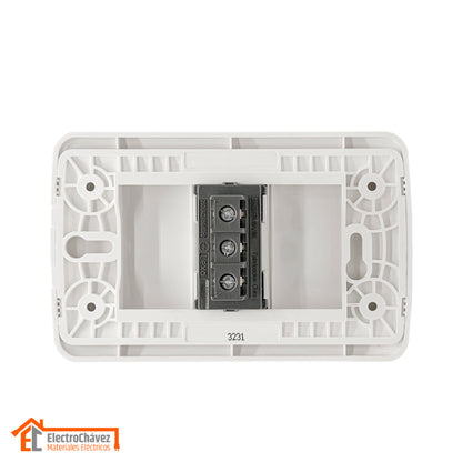 Enchufe Embutido Simple 2p+t 16a blanco Armado - Lexo