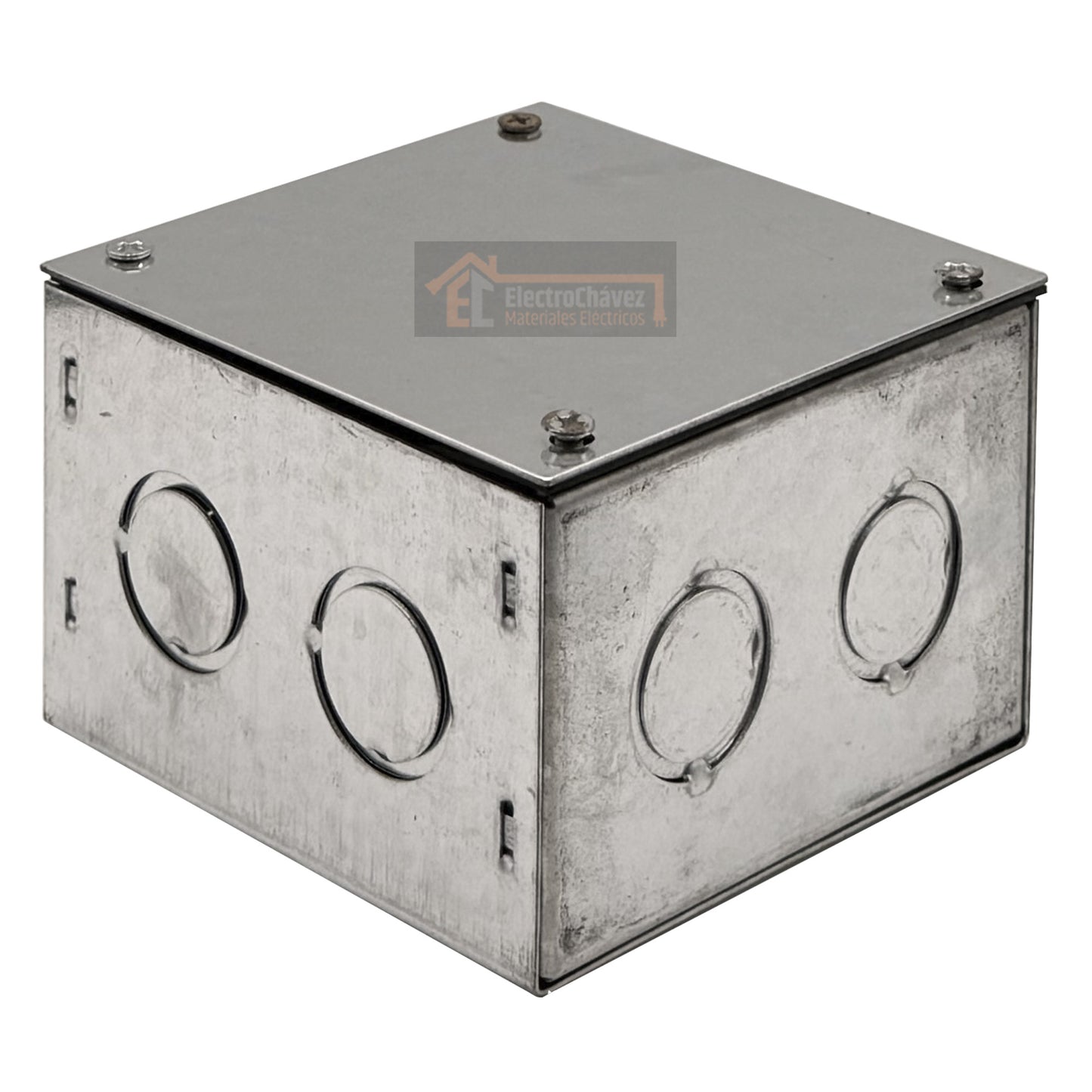 Caja Metálica 100x100x65 Sobrepuesta Pre-Galvanizada