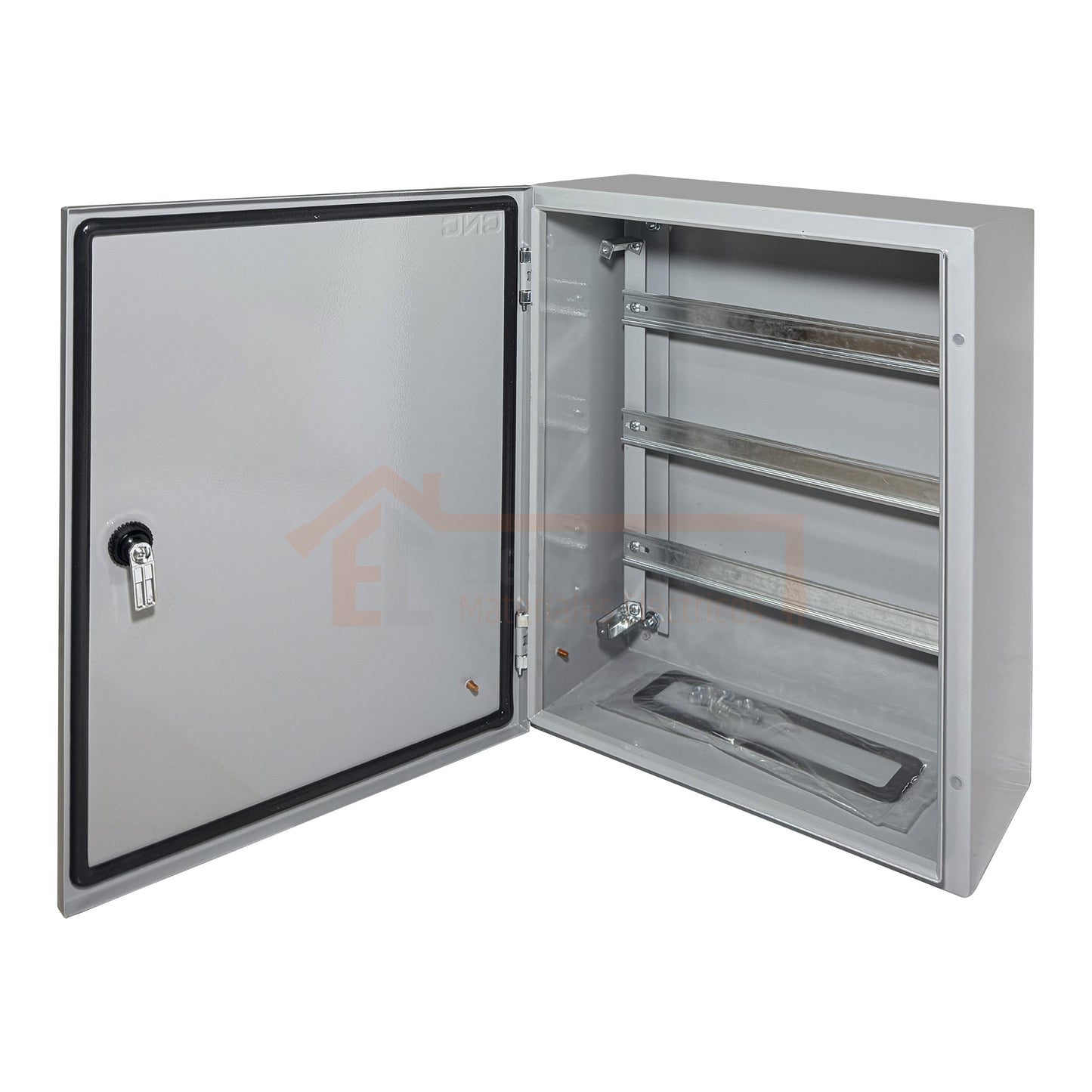 Gabinete Tablero Metálico Eléctrico 500x400x200 1 puerta con chasis Ip65