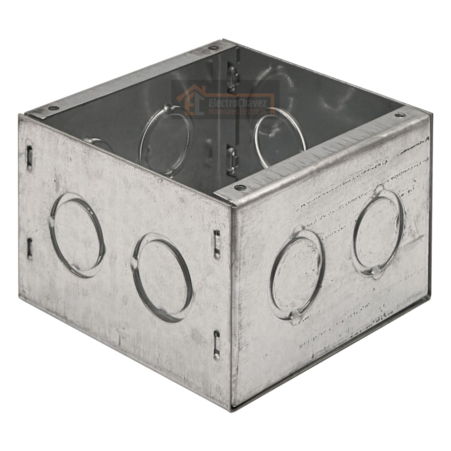 Caja Metálica 100x100x65 Sobrepuesta Pre-Galvanizada