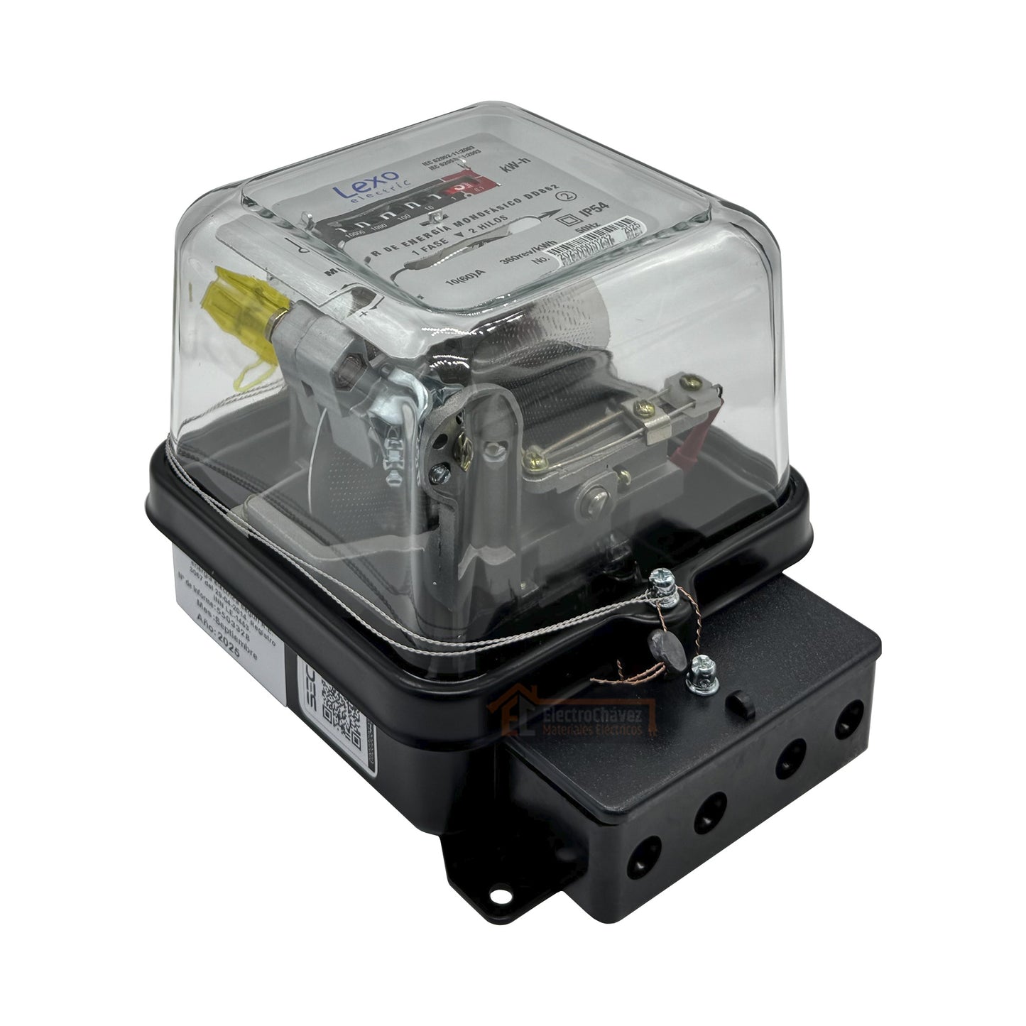 Medidor Monofásico Análogo Electromecánico 10(60) Certificado - Lexo
