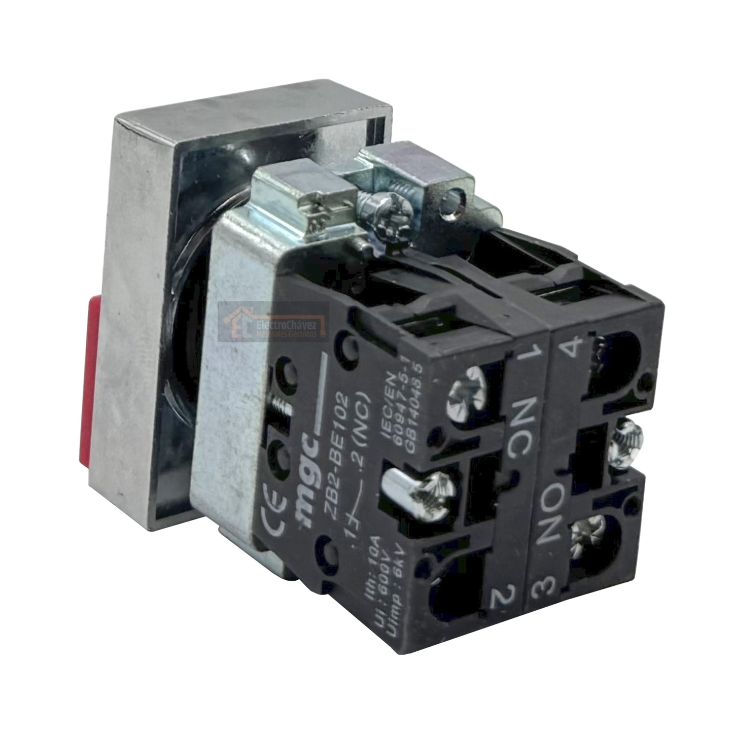 Botonera Pulsador Partir / Parar (1no+1nc) 22mm Verde / Rojo