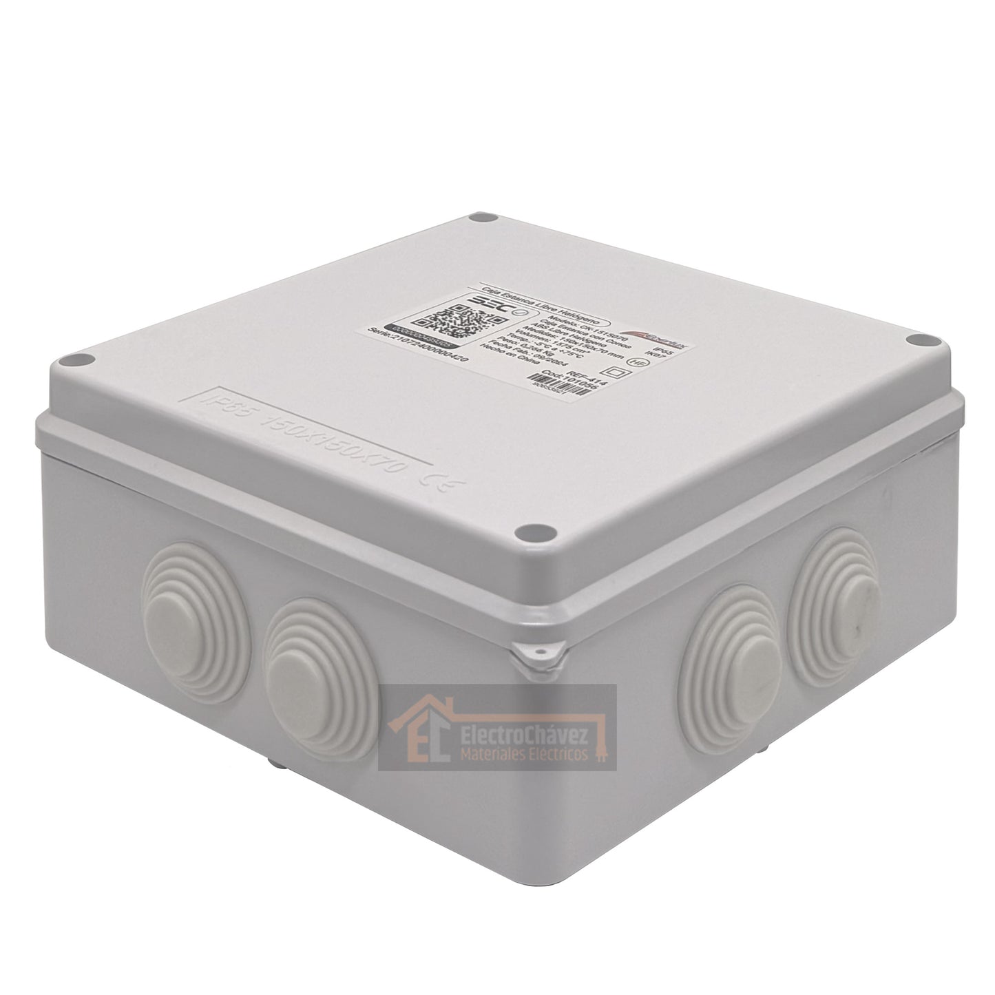 Caja Estanca Con Conos 200x200x80 Exterior